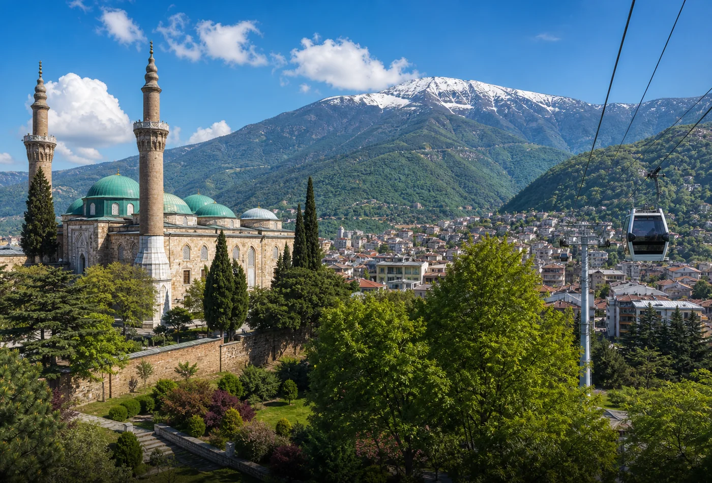 Bursa city tour  , cable car and Mount Uludag (255 km from Istanbul) Travel Guide